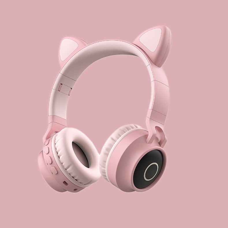 Cute Bear Wireless Headphones for Kids-Bluetooth Headset with Soft Ears