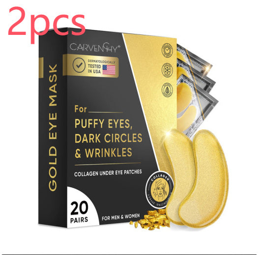 24K Gold Collagen Eye Mask – 20 Pairs | Anti-Wrinkle & Dark Circle Treatment