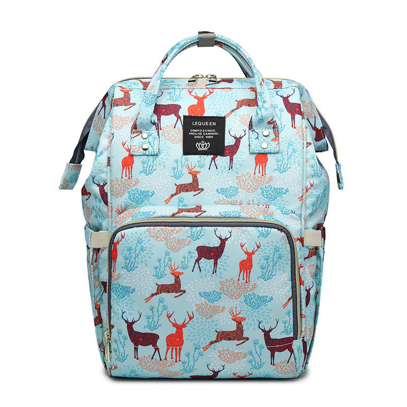 Stylish Baby Diaper Backpack-Multi-Functional Travel Bag for moms