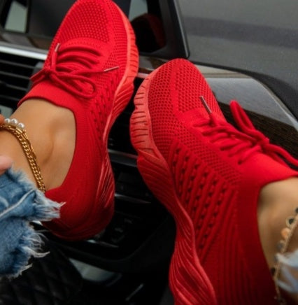 Apricot Casual Platform Sneakers-Trendy & comfortable