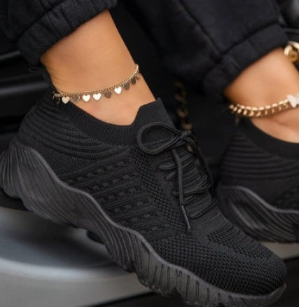 Apricot Casual Platform Sneakers-Trendy & comfortable