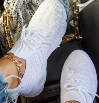 Apricot Casual Platform Sneakers-Trendy & comfortable