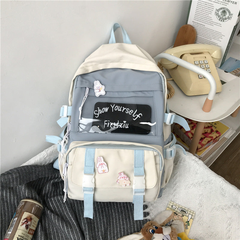 Trendy travel backpacks- black or blue