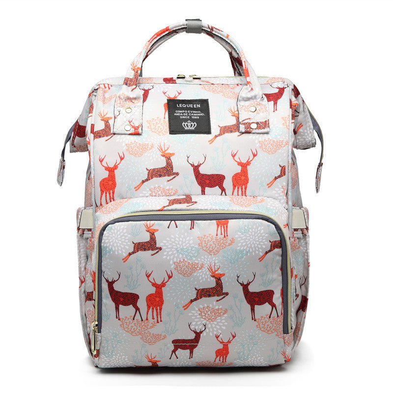 Stylish Baby Diaper Backpack-Multi-Functional Travel Bag for moms
