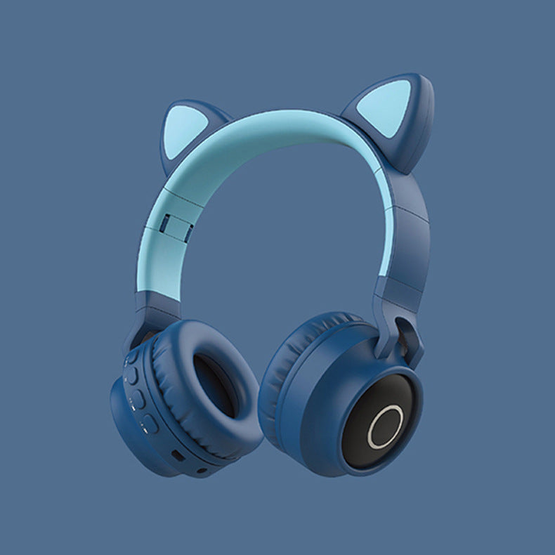 Cute Bear Wireless Headphones for Kids-Bluetooth Headset with Soft Ears