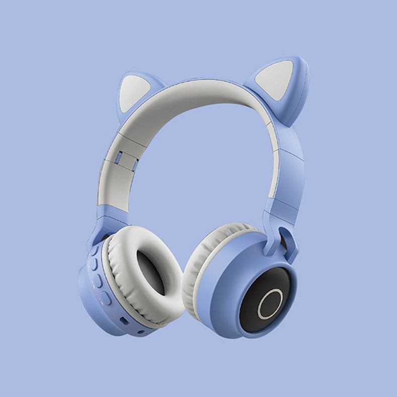 Cute Bear Wireless Headphones for Kids-Bluetooth Headset with Soft Ears