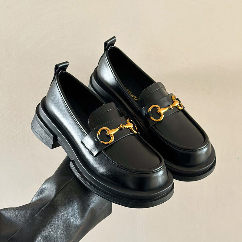 Stylish Black Chain Loafers β Chic & Comfortable Everyday Shoes