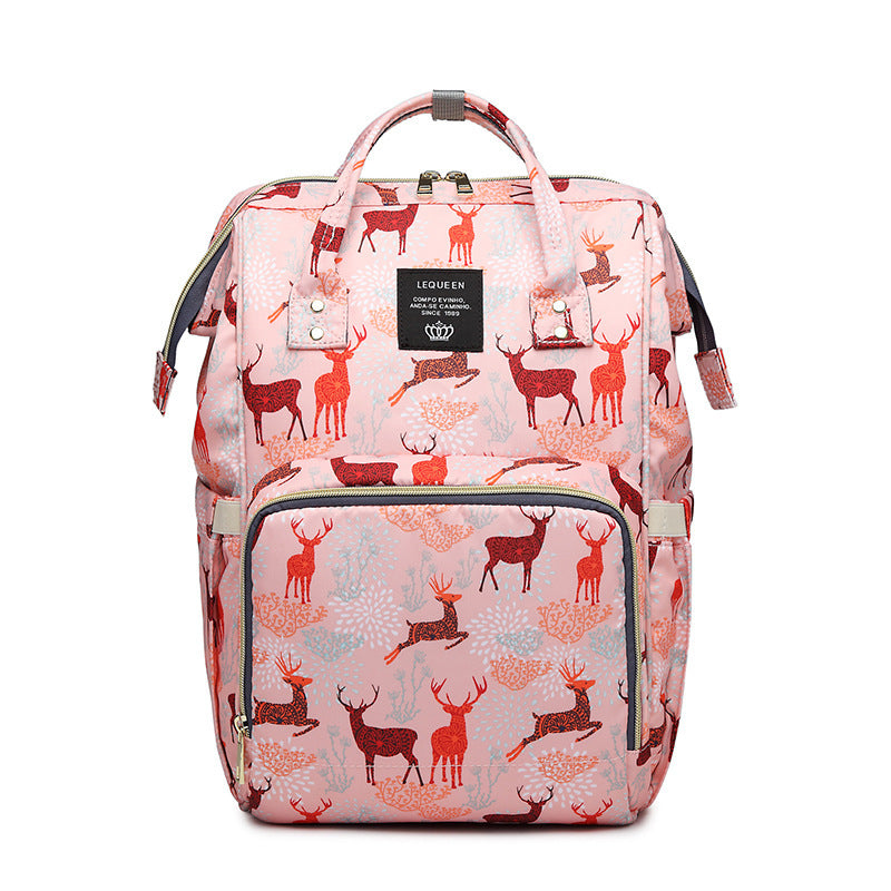 Stylish Baby Diaper Backpack-Multi-Functional Travel Bag for moms