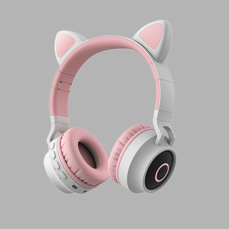 Cute Bear Wireless Headphones for Kids-Bluetooth Headset with Soft Ears