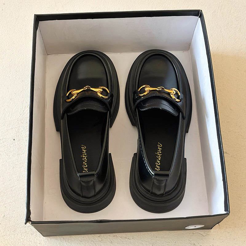 Stylish Black Chain Loafers β Chic & Comfortable Everyday Shoes