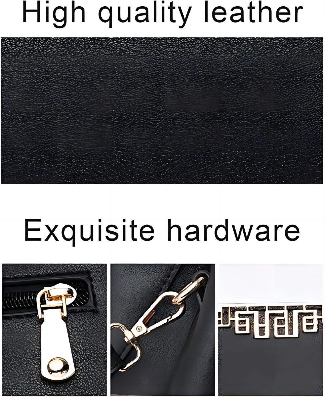 Elegant Grey & Black Handbag