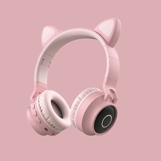 Cute Bear Wireless Headphones for Kids-Bluetooth Headset with Soft Ears