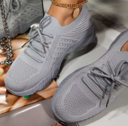 Apricot Casual Platform Sneakers-Trendy & comfortable