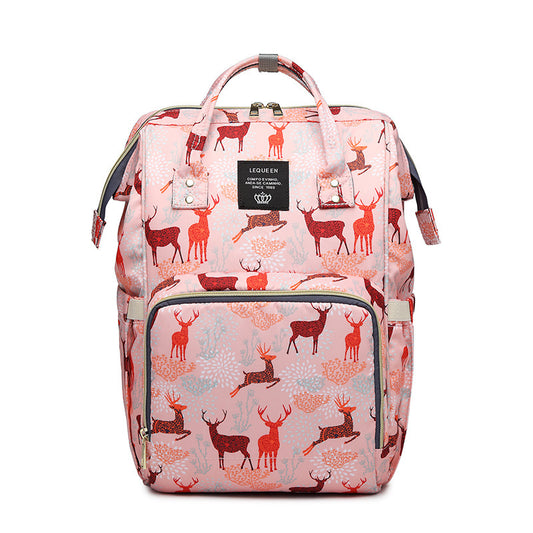 Stylish Baby Diaper Backpack-Multi-Functional Travel Bag for moms